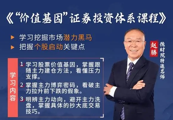 赵勝赵胜-价值基因证券投资体系股票交易课程小班课