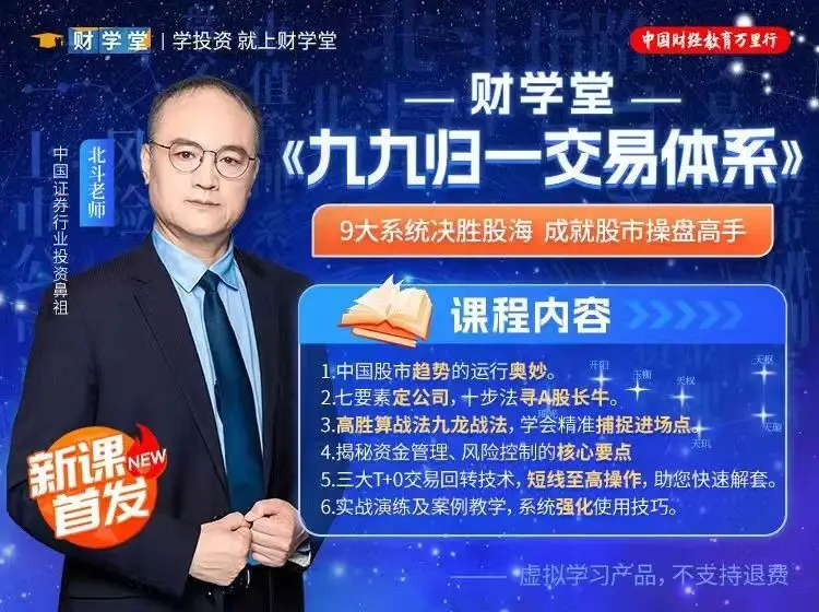 北斗老师《九九归一交易体系》系统课+指标