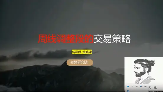老樊研究院《周线调整段的交易策略》