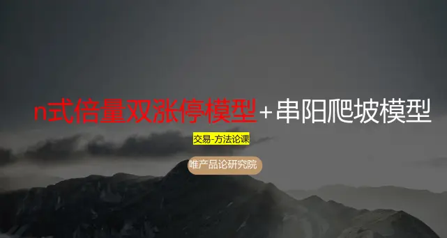 老樊研究院《唯产品论研究院交易方法论系统课》