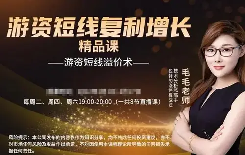 毛毛老师：游资短线复利增长精品课